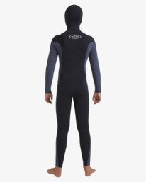 2 5/4mm Absolute Natural - Hooded Chest Zip Wetsuit for Boys 8-16 Blue 24CW193508 Billabong
