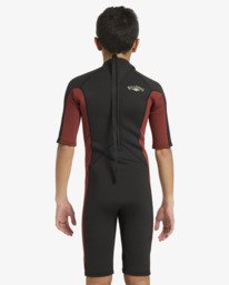 2 2/2mm Absolute - Traje de surf de primavera con manga corta y cremallera posterior para chicos 6-16 Multi 24CW251601 Billabong