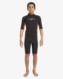 1 2/2mm Absolute - Traje de surf de primavera con manga corta y cremallera posterior para chicos 6-16 Multi 24CW251601 Billabong