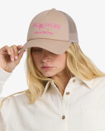 3 Across Waves - Trucker Cap for Women Beige 24E551502 Billabong