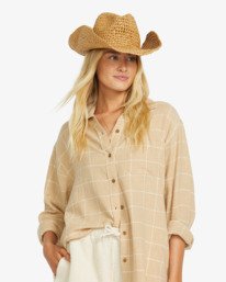 4 Take It West - Cowgirl Sun Hat for Women White 24E551510 Billabong