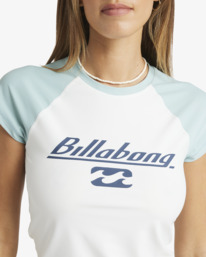 billabong, Billa Legit - Kurzärmliger Rashguard mit UPF 50 für Frauen, WHITE (wht) 3 Billa Legit - Kurzärmliger Rashguard mit UPF 50 für Frauen Weiss 24O014570 Billabong