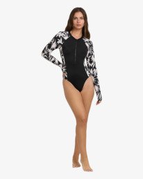 2 By My Side Zip - Costume intero a maniche lunghe da Donna Black 24O034501 Billabong