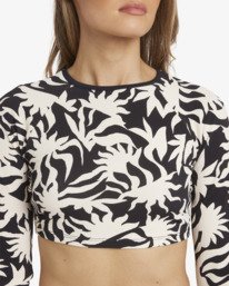3 By My Side Crop - Rash vest a maniche lunghe con taglio corto da Donna Black 24O034572 Billabong