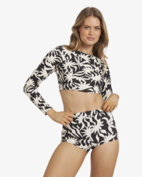 0 By My Side Crop - Rash vest a maniche lunghe con taglio corto da Donna Black 24O034572 Billabong