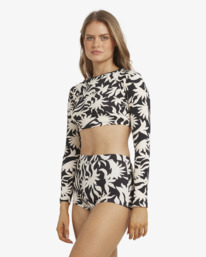 1 By My Side Crop - Rash vest a maniche lunghe con taglio corto da Donna Black 24O034572 Billabong