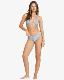 2 Trippin Tides - Top de bikini de cobertura media para Mujer Azul 24O121505 Billabong