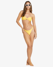 1 Tanlines Lola - Medium Coverage Bikini Top for Women Yellow 24O121506 Billabong