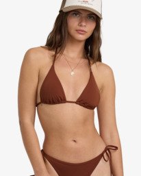 1 Sol Searcher Multi Tri- Triangle-Bikinioberteil für Frauen Braun 24O141502 Billabong