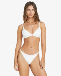 1 Salt And Sol Ceci - Top de bikini de cobertura media para Mujer Blanco 24O141508 Billabong