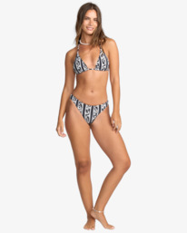 2 Wave Watcher Multi Tri - Triangle Bikini Top for Women White 24O143504 Billabong