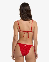 4 Twisted Tides Mini Slide - Reggiseno bikini triangolare da Donna Red 24O144503 Billabong