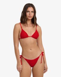 1 Twisted Tides Mini Slide - Reggiseno bikini triangolare da Donna Red 24O144503 Billabong