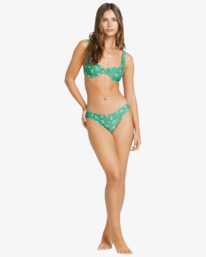 2 In The Green - Medium Coverage Bikini Top for Women Green 24O151505 Billabong