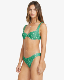 4 In The Green - Medium Coverage Bikini Top for Women Green 24O151505 Billabong