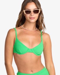 6 Josie In The Loop Demi Uwire - Bikinitop mit Bügeln für Frauen Grün 24O153501 Billabong