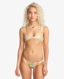 0 Le Surf Rev Ava - Reversible Tank Bikini Top for Women Orange 24O171604 Billabong