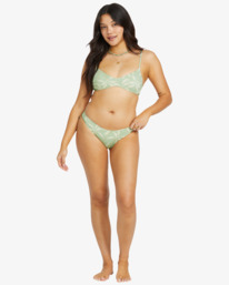 1 Gone Tropic - Top de bikini de cobertura media para Mujer Verde 24O181508 Billabong