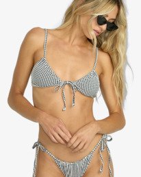 5 Wave Check Cara Brlt - Bralette Bikini Top for Women Black 24O182504 Billabong