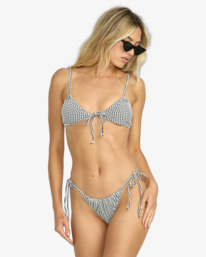 1 Wave Check Cara Brlt - Bralette Bikini Top for Women Black 24O182504 Billabong