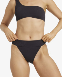 2 Laura Twisted Sun Aruba - Mutandina Bikini a Gamba Alta da Donna Black 24O204500 Billabong