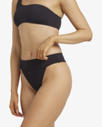 7 Laura Twisted Sun Aruba - Mutandina Bikini a Gamba Alta da Donna Black 24O204500 Billabong