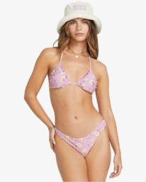 1 Peaceful Petals - Braguita de bikini de cobertura reveladora para Mujer Violeta 24O231513 Billabong