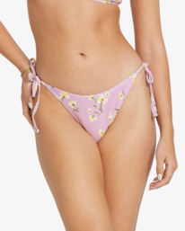 3 Peaceful Petals - Bikinibroekje met Medium Bedekking voor Dames Purple 24O231514 Billabong