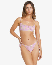 1 Peaceful Petals - Bikinihose mit mittlerer Bedeckung für Frauen Violett 24O231514 Billabong