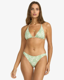 1 Gone Tropic - Skimpy Coverage Bikini Bottoms for Women Green 24O231534 Billabong