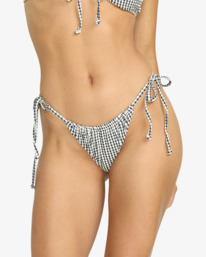1 Wave Check Bells - Cheeky Coverage Bikini Bottoms for Women Black 24O232520 Billabong