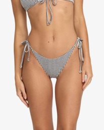 0 Wave Check Tanga - Skimpy Bikini Bottoms for Women Black 24O232535 Billabong