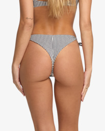1 Wave Check Tanga - Skimpy Bikini Bottoms for Women Black 24O232535 Billabong
