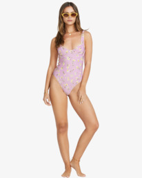 1 Peaceful Petals - Eendelig Badpak voor Dames Purple 24O301507 Billabong