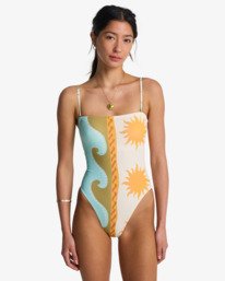 1 Sunblind Tully Hi - Knapp geschnittener Badeanzug f&uuml;r Frauen Weiss 24O301604 Billabong