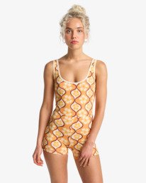 1 Sol Groove - Retro-Surf-Badeanzug f&uuml;r Frauen Orange 24O301606 Billabong