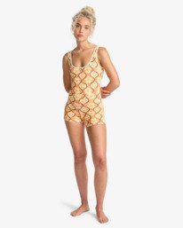 2 Sol Groove - Retro-Surf-Badeanzug f&uuml;r Frauen Orange 24O301606 Billabong