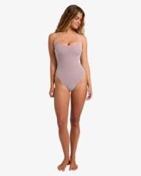 1 Mini Wave Check Mia - Maillot de bain une pi&egrave;ce bonnet D pour Femme Rouge 24O301673 Billabong