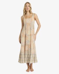 0 All Good Maxi - Abito in viscosa stropicciata da Donna Blue 24O601606 Billabong