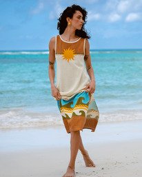 0 Solar Babe Midi - Crochet Beach Dress for Women Brown 24O601608 Billabong