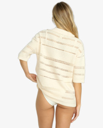 3 Crystal Tides - Beach Coverup Shirt for Women White 24O602501 Billabong