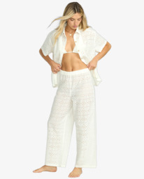 1 Eyelet Crush - Beach Pants for Women Blanco 24O602504 Billabong