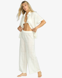 2 Eyelet Crush - Beach Pants for Women Blanco 24O602504 Billabong