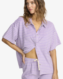 5 Josie Stripe - Strandshirt für Frauen Violett 24O603500 Billabong