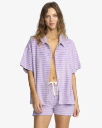 1 Josie Stripe - Strandshirt für Frauen Violett 24O603500 Billabong