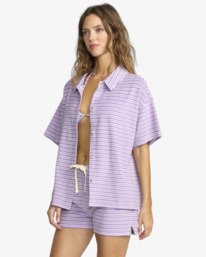 4 Josie Stripe - Strandshirt für Frauen Violett 24O603500 Billabong