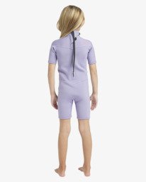 2 2/2mm Synergy - Short Sleeve Back Zip Springsuit for Toddlers Grey 24QW251601 Billabong