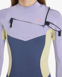 3 3/2mmn Synergy Natural - Chest Zip Wetsuit for Girls 8-16 Red 24RW193503 Billabong