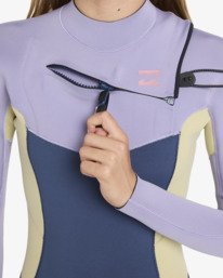 8 3/2mmn Synergy Natural - Chest Zip Wetsuit for Girls 8-16 Red 24RW193503 Billabong