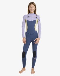 1 3/2mmn Synergy Natural - Chest Zip Wetsuit for Girls 8-16 Red 24RW193503 Billabong